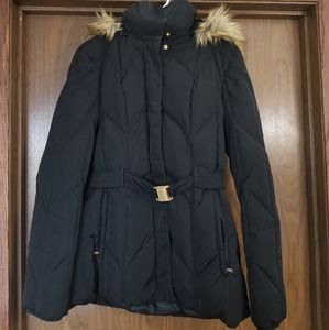 Black puffer jacket